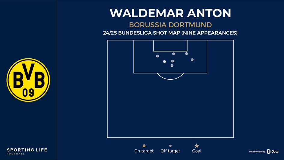 Waldemar Anton's shot map