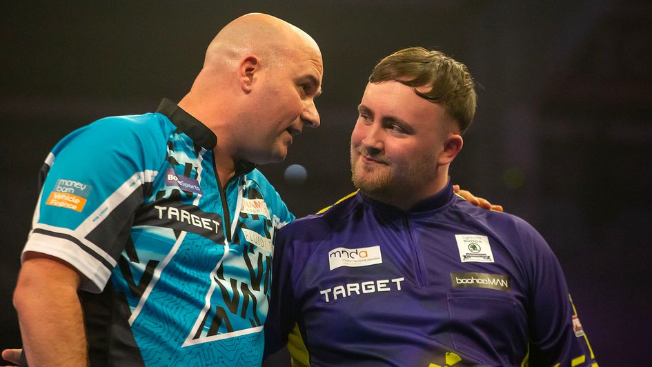 Rob Cross and Luke Littler (Picture: Simon O'Connor/PDC)