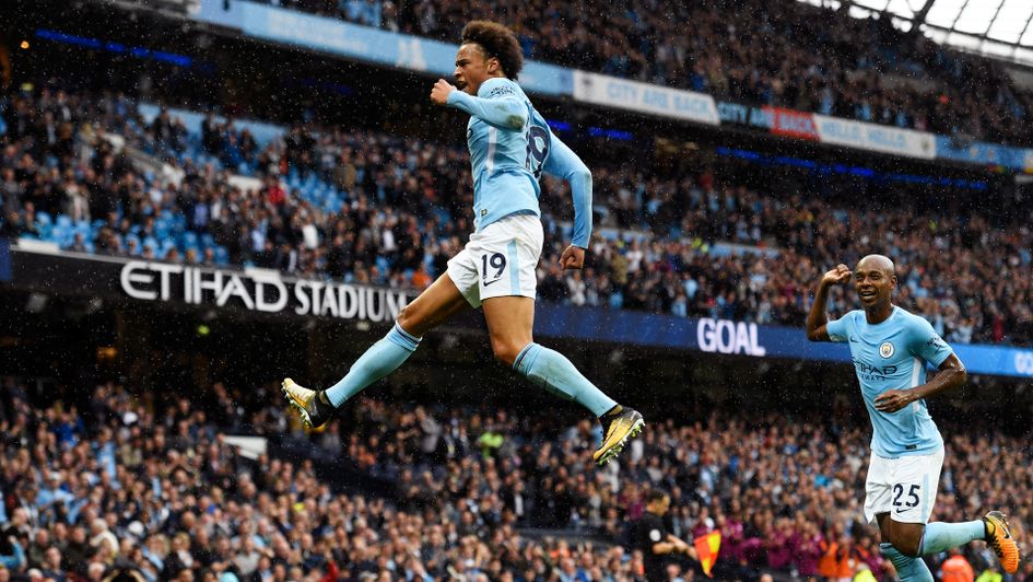 Leroy Sane celebrates in style