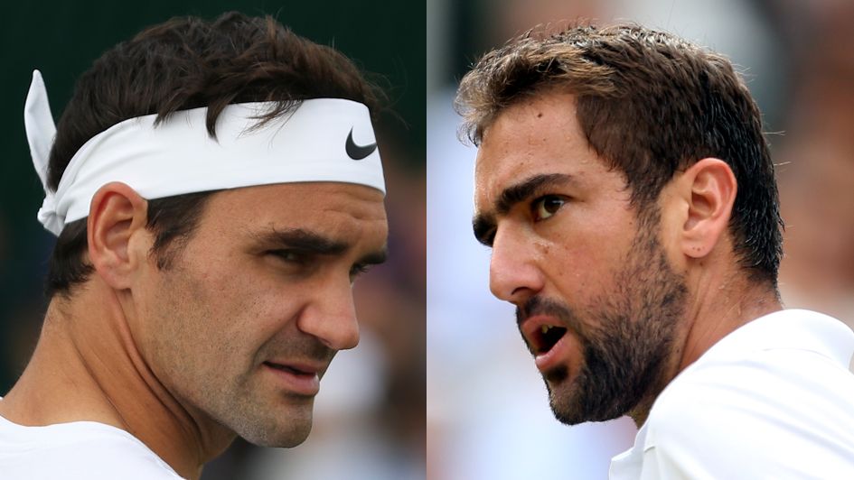 It's Federer (l) v Cilic in Sunday's final