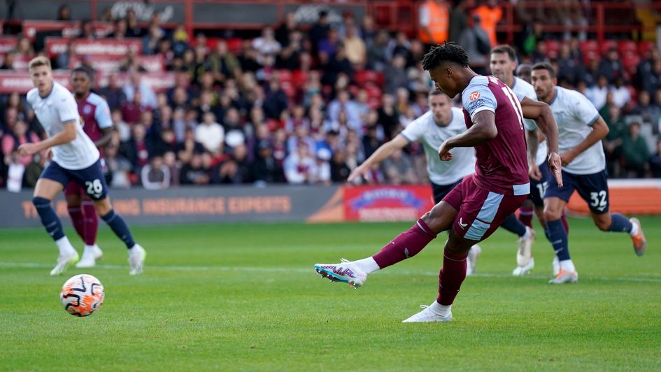 Ollie Watkins fails to convert his penalty against Lazio