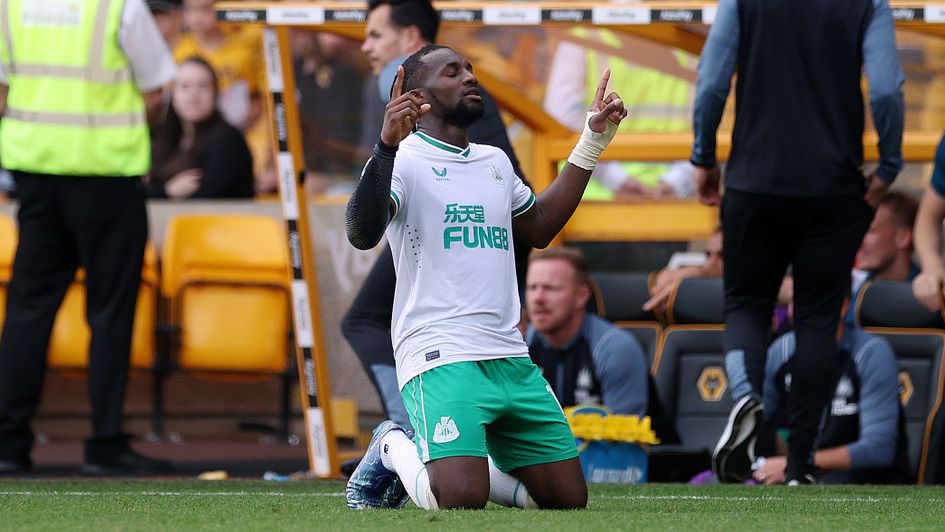 Allan Saint-Maximin: Newcastle forward celebrates his late equaliser at Wolves