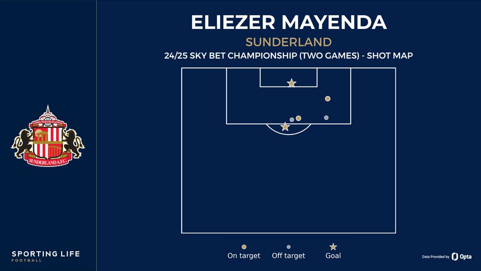 Eliezer Mayenda's shot map