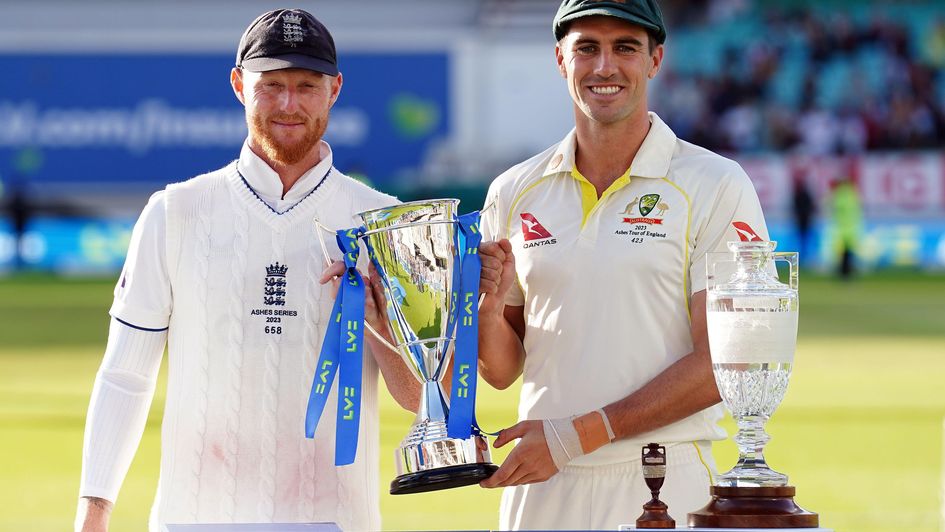 Ben Stokes and counterpart Pat Cummins