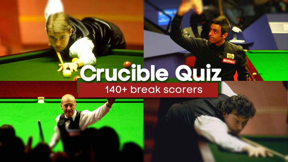 Which players have scored breaks of 140 or more at the Crucible?
