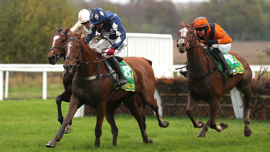 Hall Lane on his way to victory at Wetherby