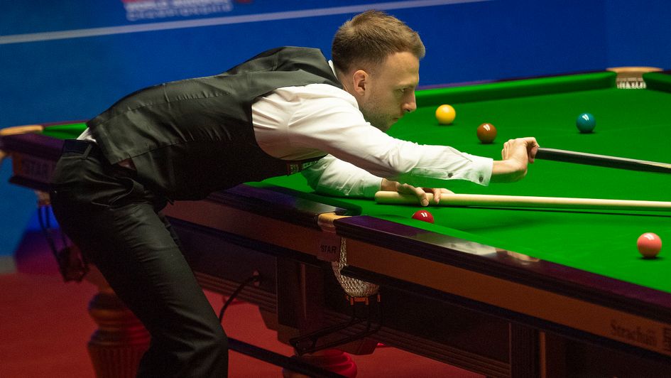 Judd Trump in action at The Crucible