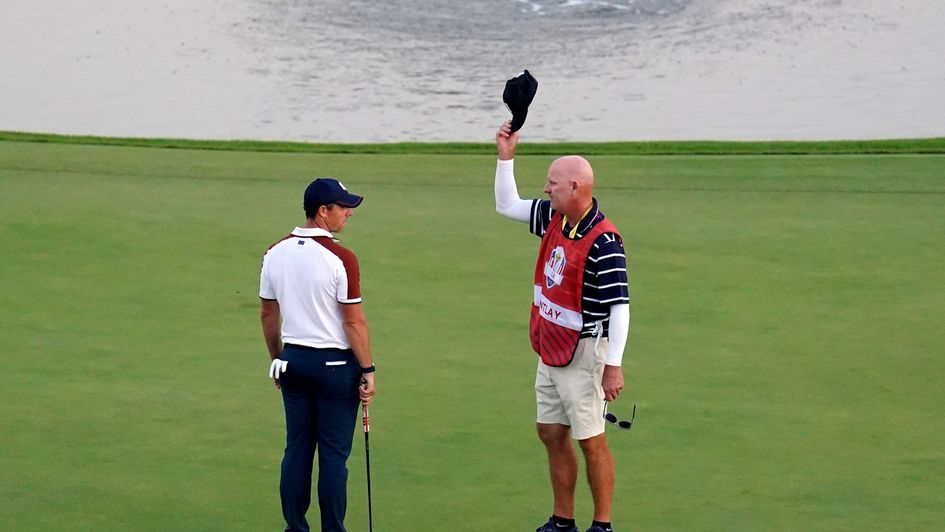 Rory McIlroy was upset by Joe LaCava's actions on the 18th green