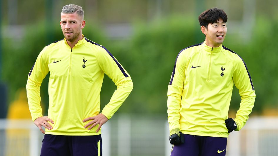 Toby Alderweireld and Spurs team-mate Heung-Min Son