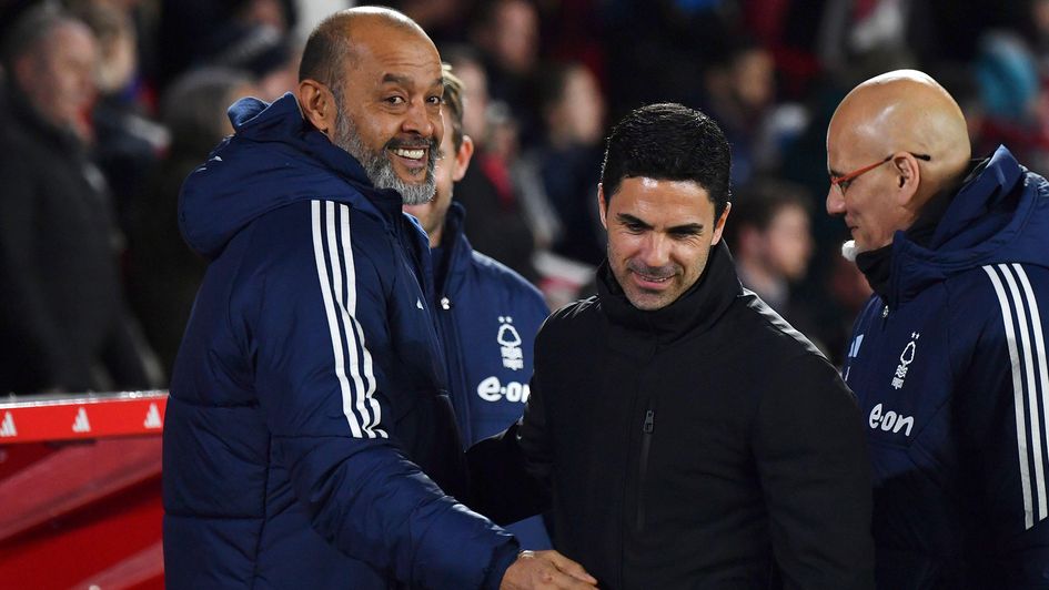Nuno Espirito Santo and Mikel Arteta