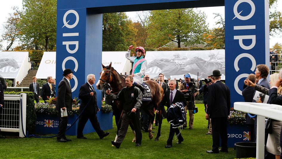 James Doyle celebrates on Noble Mission