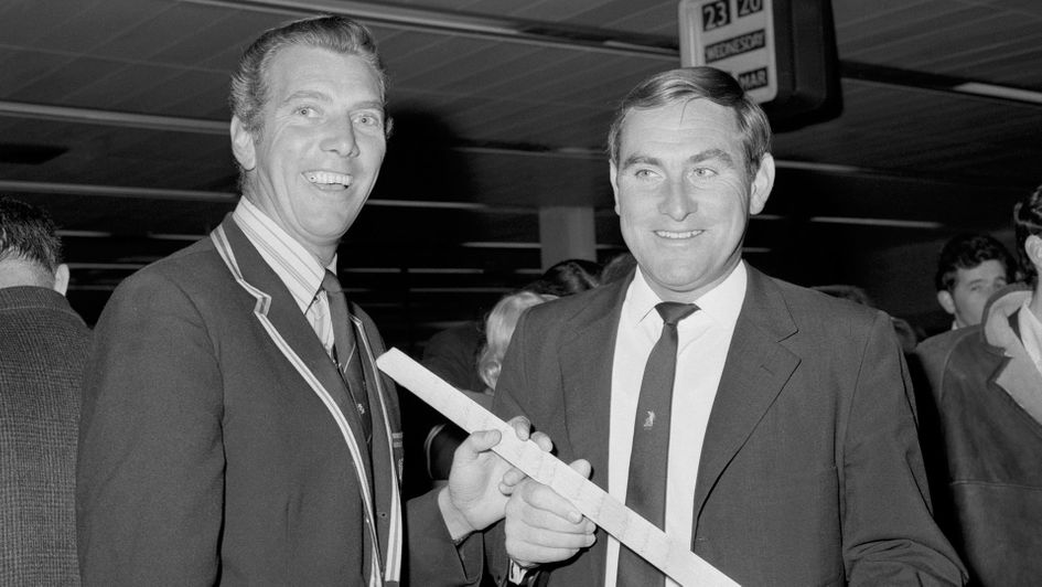 Ray Illingworth (right) captained England to Ashes success