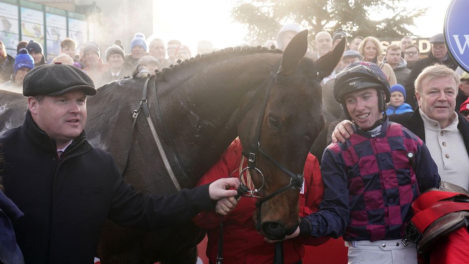 Farren Glory pictured after winning the Royal Bond