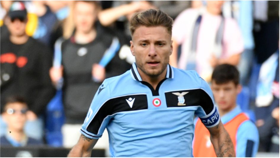 Lazio striker Ciro Immobile in Serie A action