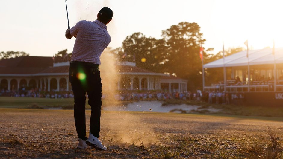 Bryson DeChambeau leads by three