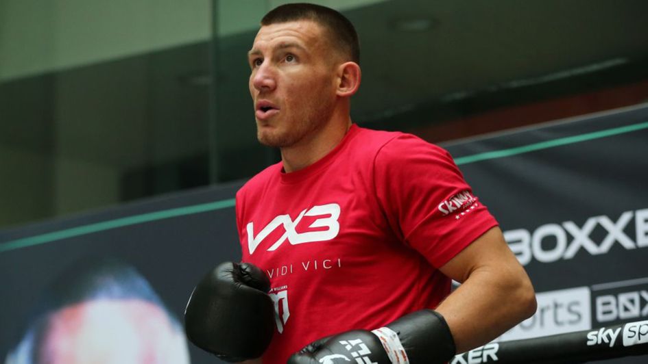 Liam Williams in training this week