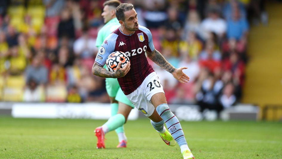 Danny Ings celebrates his goal against Watford