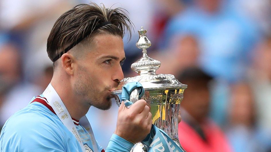 Jack Grealish with the FA Cup trophy