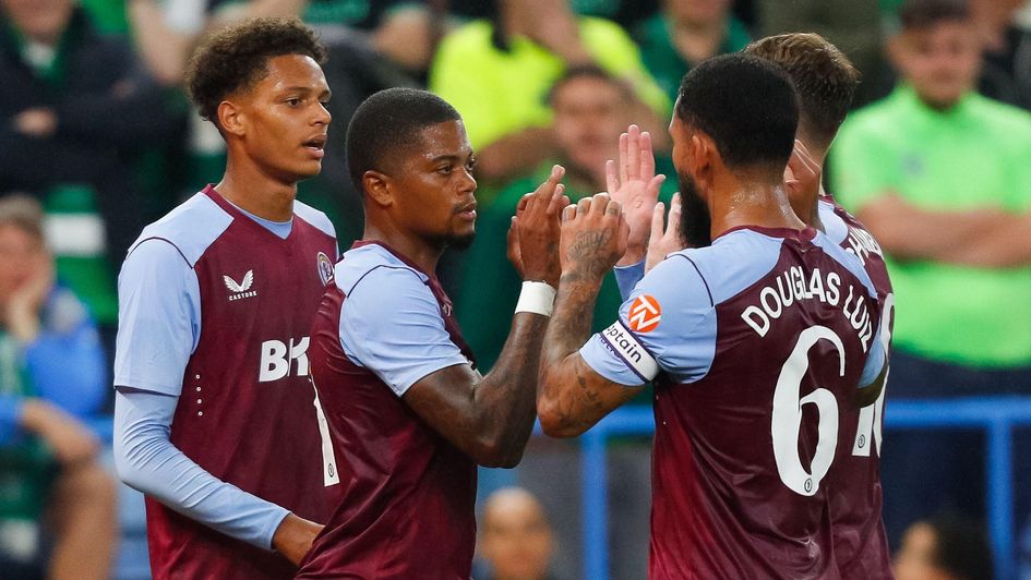 Aston Villa celebrate