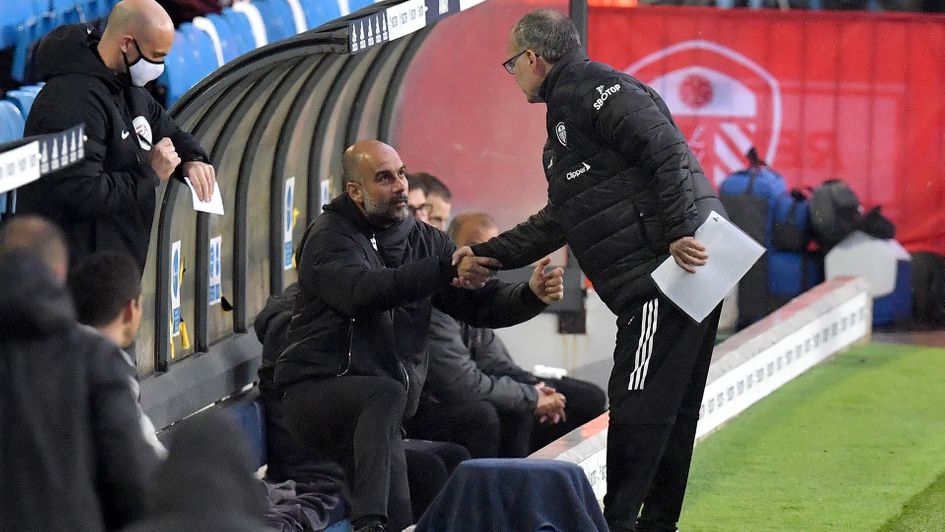 Pep Guardiola and Marcelo Bielsa