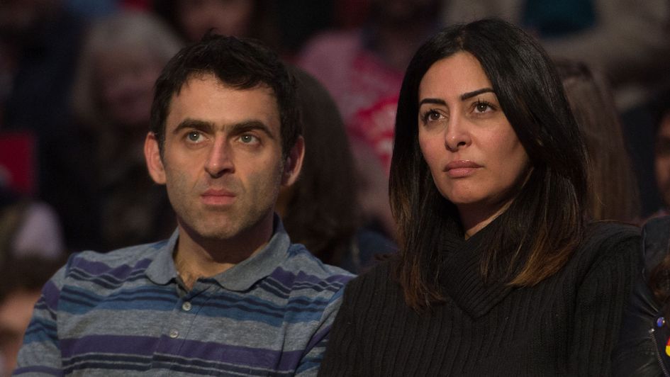 Ronnie O'Sullivan and Laila Rouass