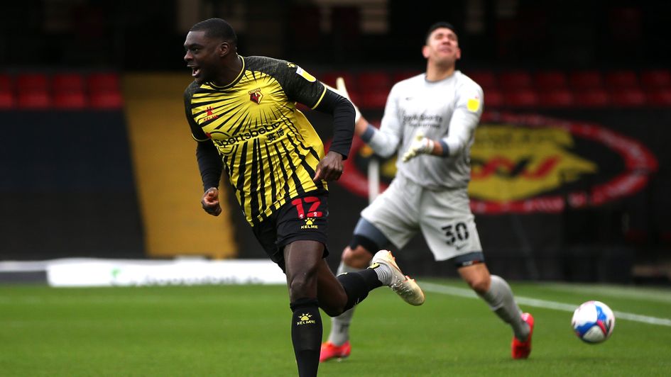 Ken Sema celebrates his goal against Birmingham