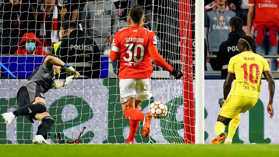 Sadio Mane scored Liverpool's second goal in Lisbon