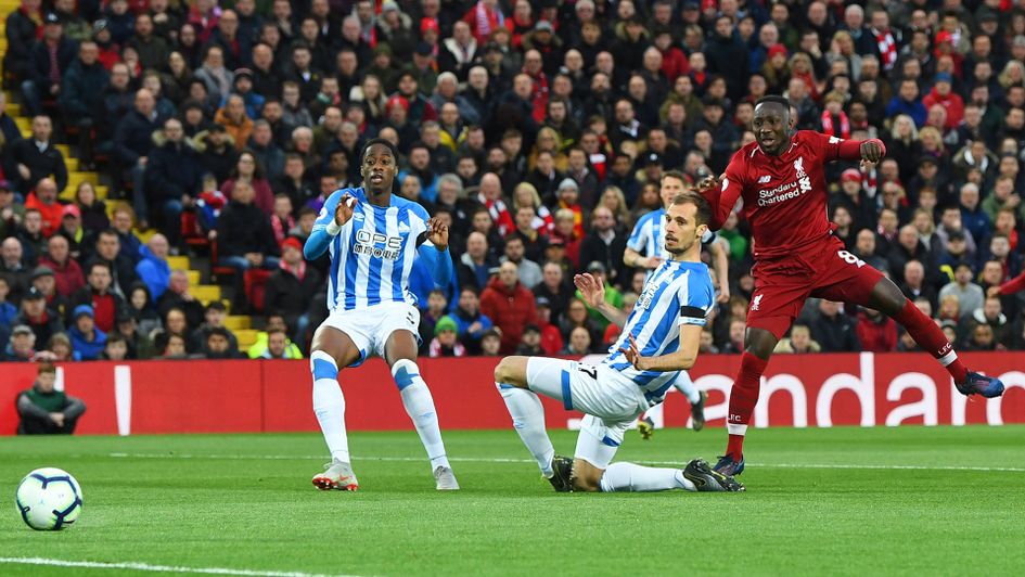 Naby Keita fires Liverpool ahead after just 15 seconds