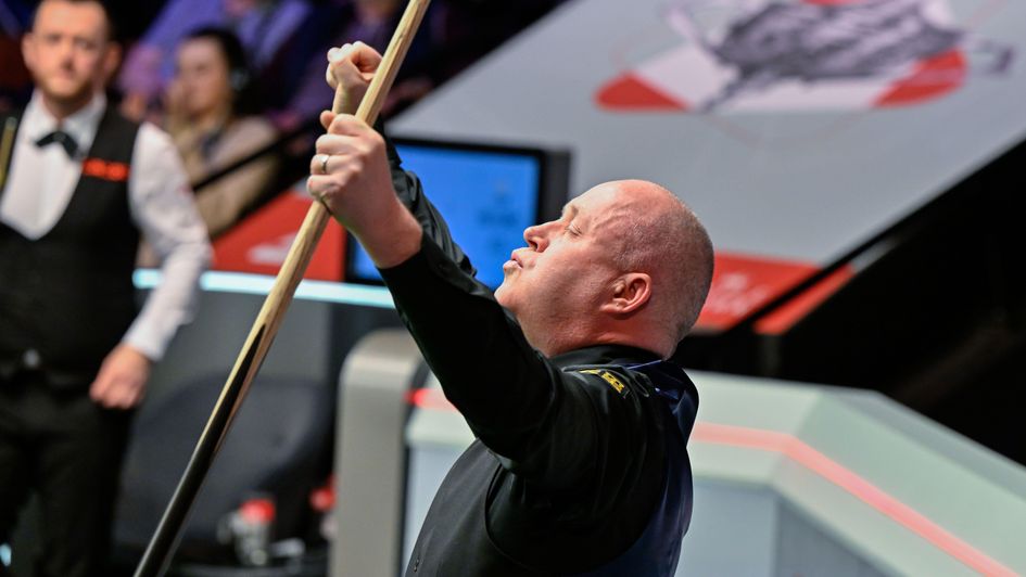 John Higgins with a clearance for the ages at the Crucible