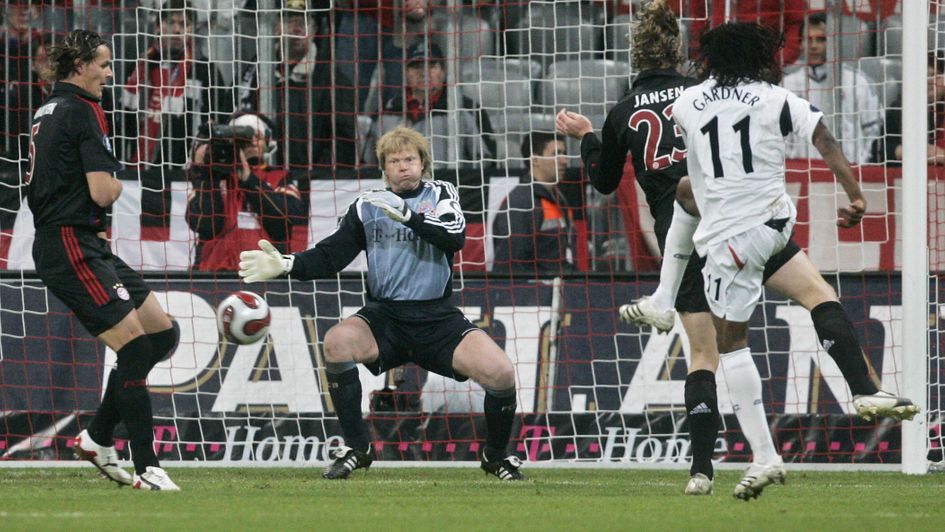 Ricardo Gardner scored as Bolton held Bayern Munich in 2007