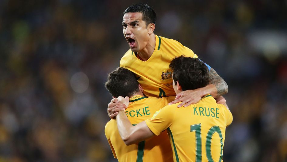 Tim Cahill and Australia celebrate