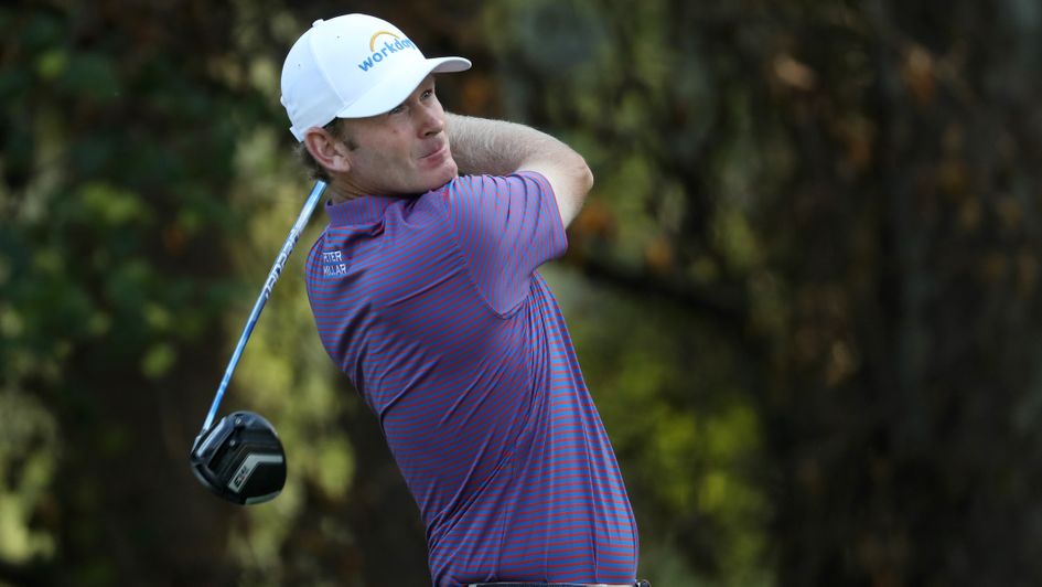 Brandt Snedeker: Pictured in action at the Wyndham Championship