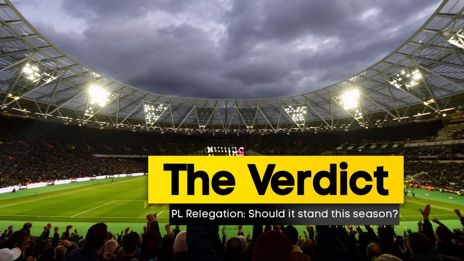 We debate whether relegation should still go through in the Premier League this season