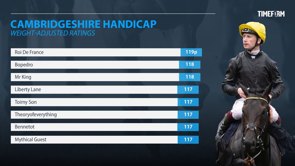 Timeform Cambridgeshire ratings