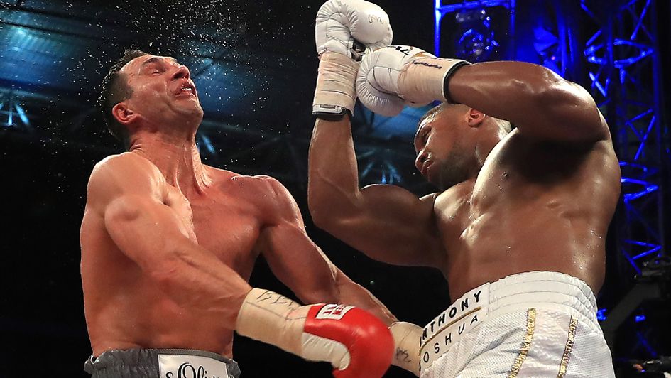 Anthony Joshua beat Wladimir Klitschko at Wembley