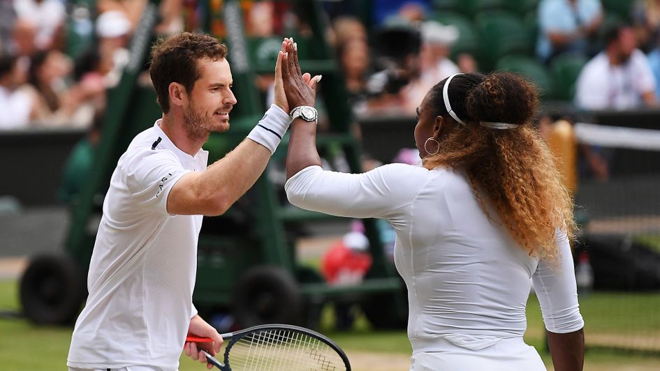 Wimbledon 2019 Sir Andy Murray And Serena Williams Make Winning Start To Mixed Doubles Campaign