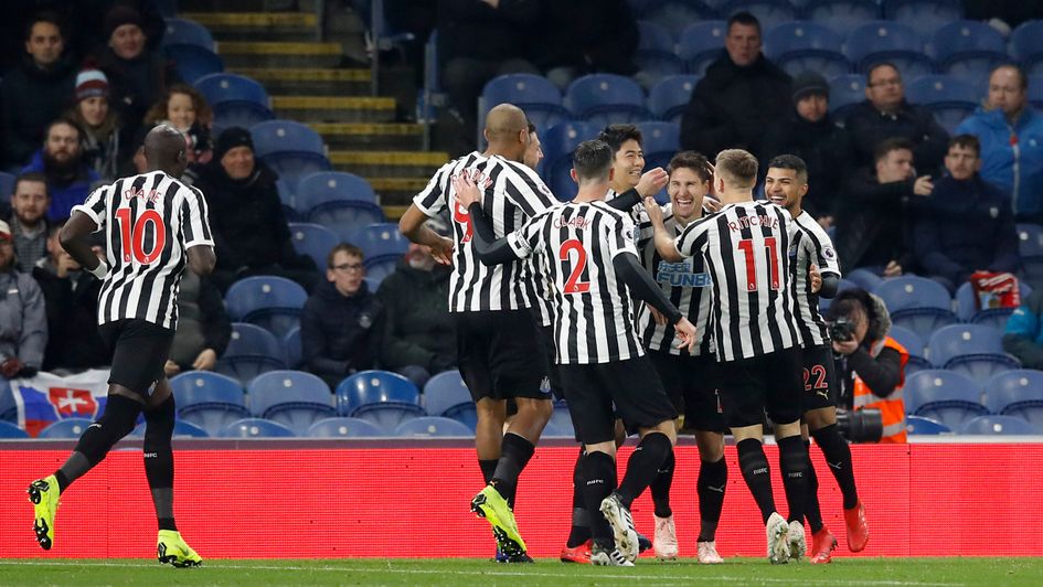 Newcastle players celebrate