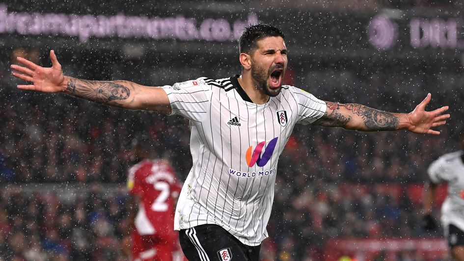 Fulham's Aleksandar Mitrovic celebrates