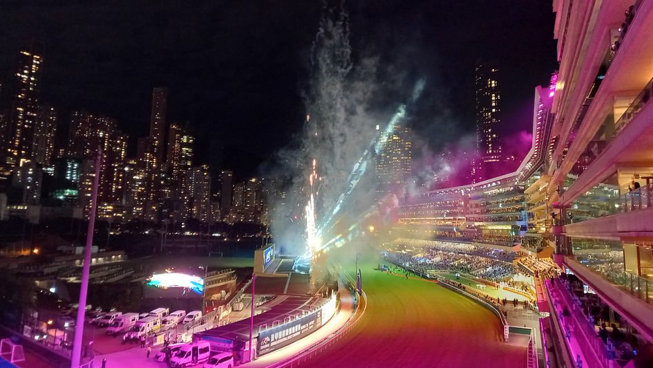 Fireworks at Happy Valley Racecourse