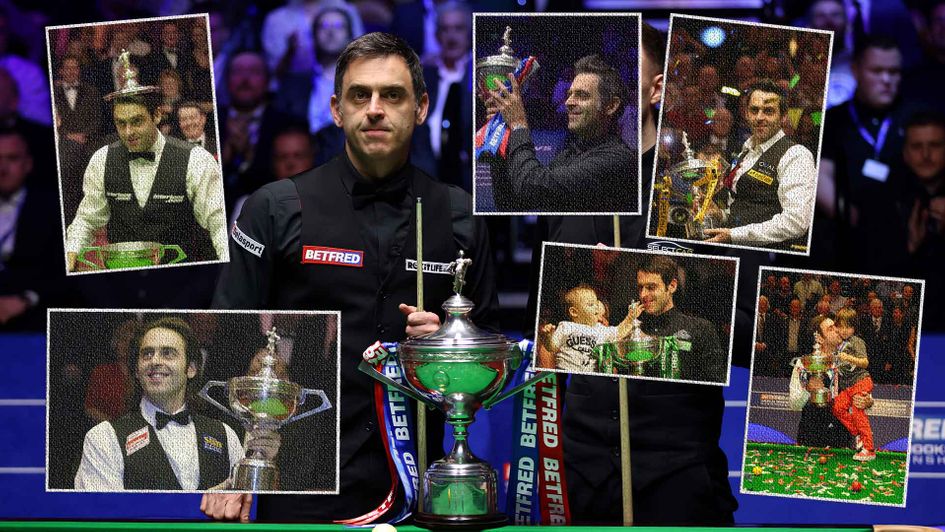 Ronnie O'Sullivan has won seven world titles