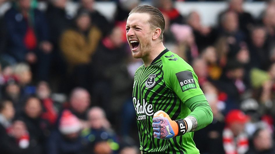 Jordan Pickford has been in good form for Everton