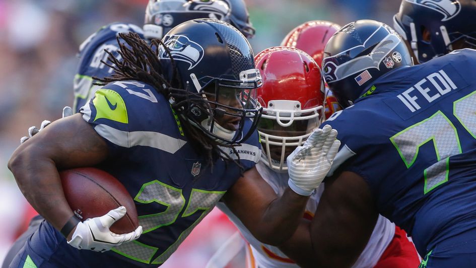 Eddie Lacy of the Seattle Seahawks