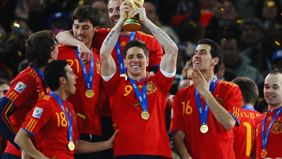 Fernando Torres won the 2010 World Cup win Spain in South Africa