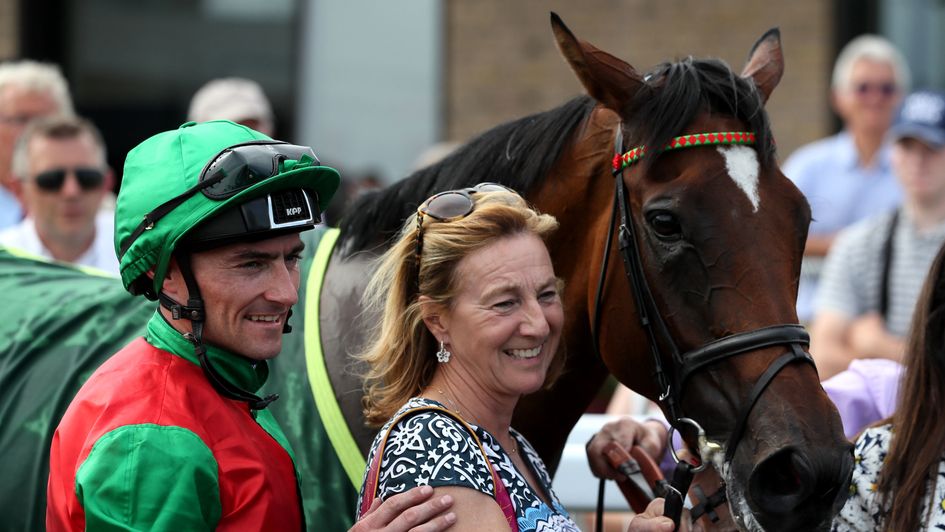 Danny Tudhope and Maureen Haggas with Urban Fox