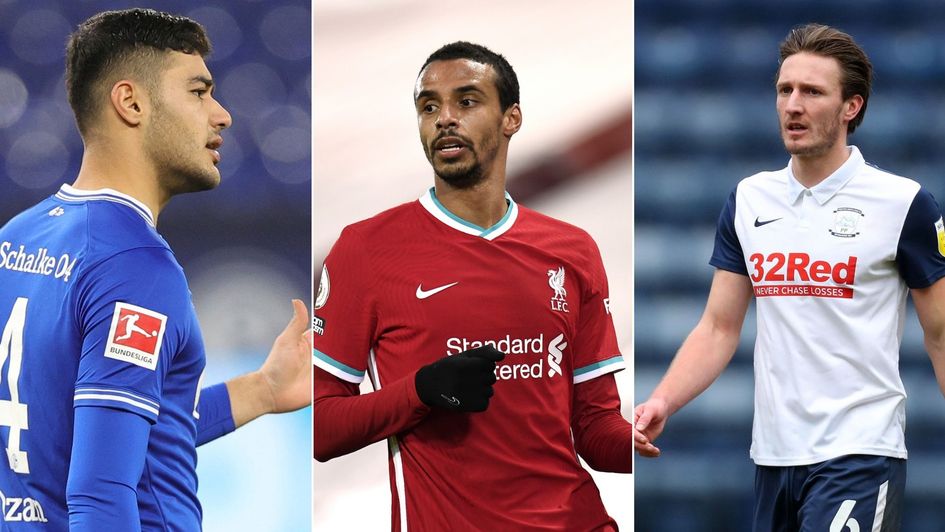 Liverpool signed Ben Davies (R) and Ozan Kabak (L) after Joel Matip (C) was ruled out for the season