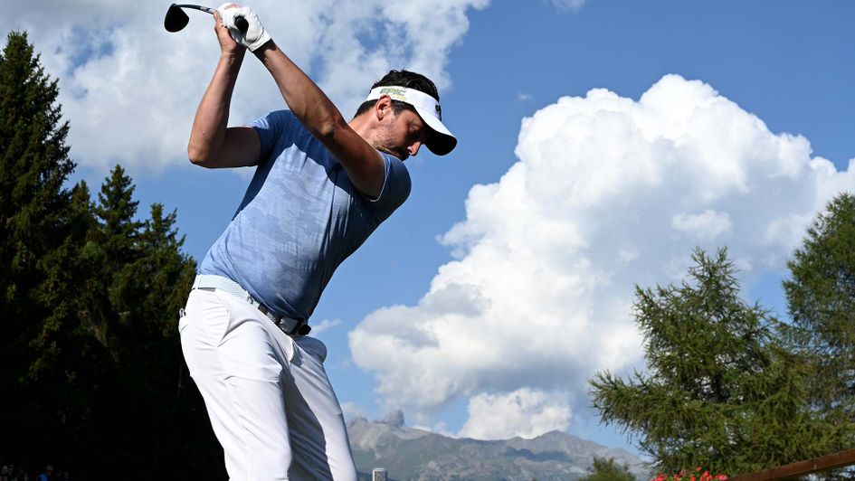 Mike Lorenzo-Vera in action at the European Masters at Crans Montana