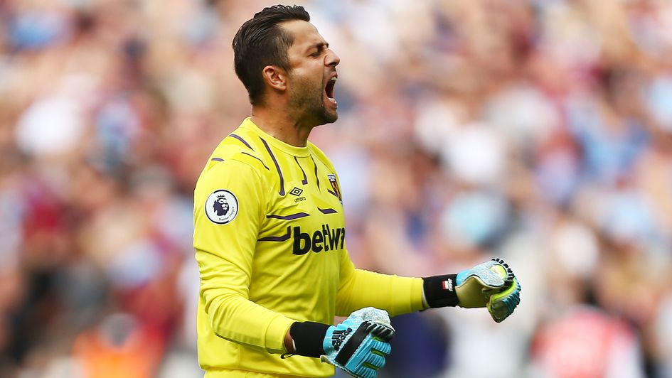 Lukasz Fabianski: Celebrations for the West Ham goalkeeper