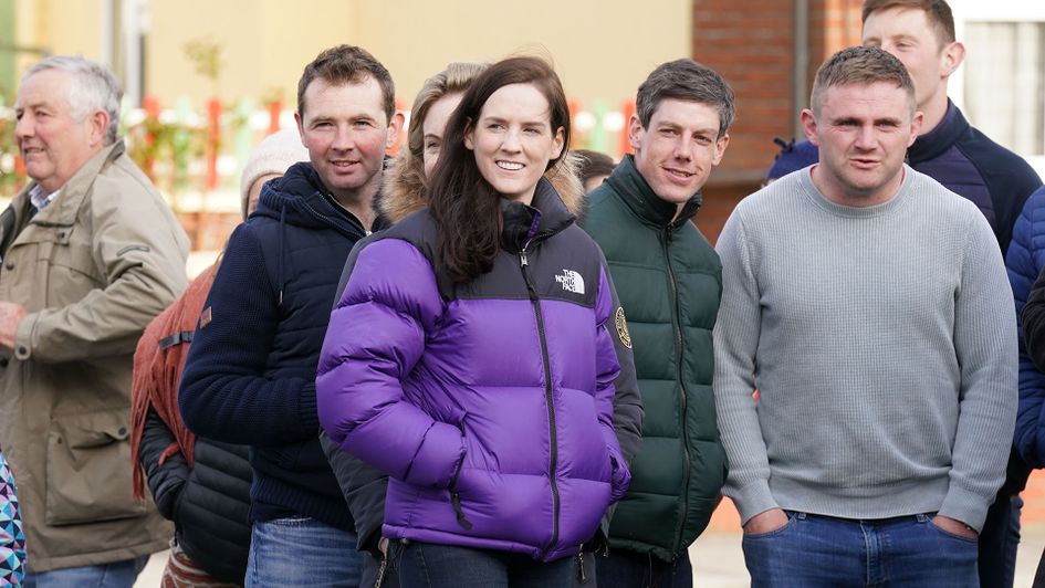 Rachael Blackmore watches Noble Yeats during his homecoming parade in County Carlow