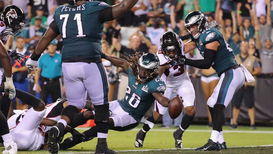 Jay Ajayi in action for the Philadelphia Eagles