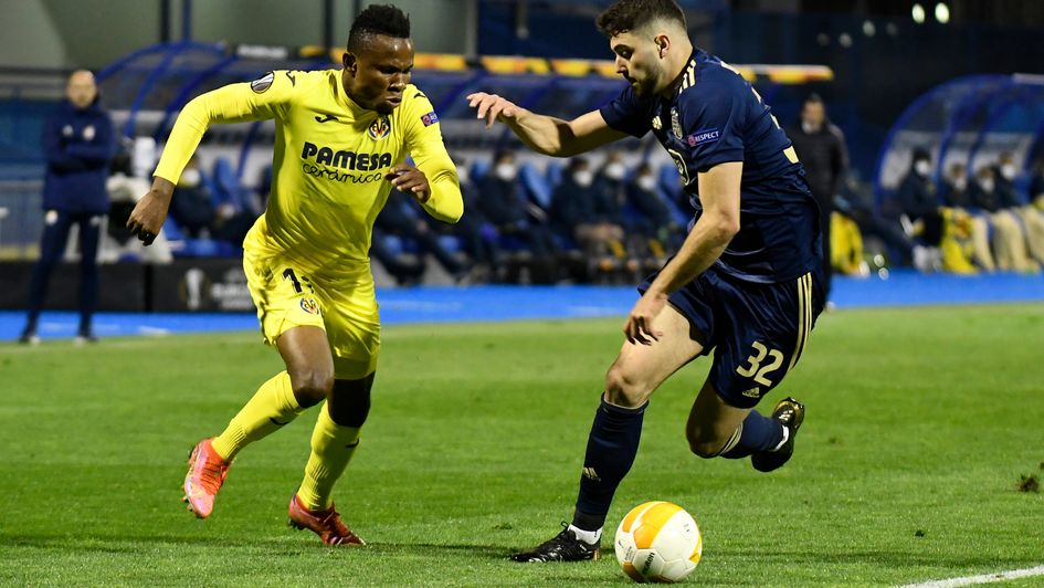 Villarreal against Dinamo Zagreb